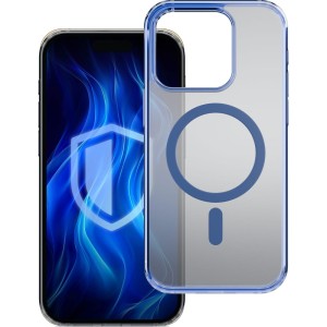 Etui 3mk Frosty MagCase do iPhone 16 Pro, półprzezroczyste z niebieskim