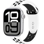 Pasek Crong Duo Sport do Apple Watch 49/46/45/44 mm, biało-czarny