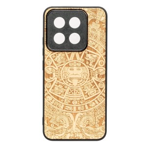 Drewniane etui do Xiaomi 14T, Bewood Kalendarz Aztecki Aniegre