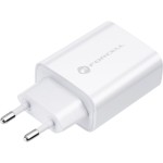 Ładowarka sieciowa Forcell Wall Charger 25W, USB-C, PD, QC 4.0, AFC, biała