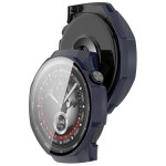 Etui ze szkłem do zegarka Bizon Case Watch Adamo do Huawei Watch GT5 Pro 46 mm niebieskie
