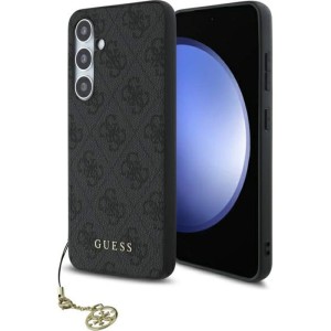 Etui Guess 4G Charms Collection do Galaxy S24 FE, szare 