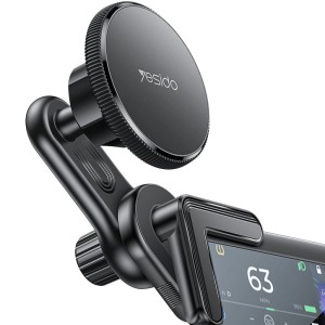 Uchwyt samochodowy magnetyczny na narożnik ekranu, Yesido C213 do MagSafe, czarny