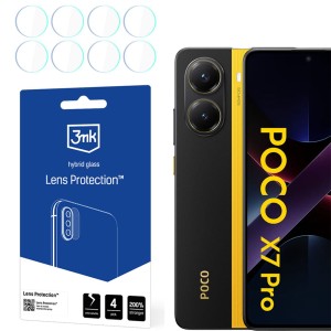 Osłona na aparat 3mk Lens Protection do Xiaomi Poco X7 Pro, 4 zestawy