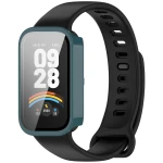 Etui ze szkłem do zegarka Bizon Case Watch Adamo do Xiaomi Smart Band 9 Active / Redmi Band 3, zielone