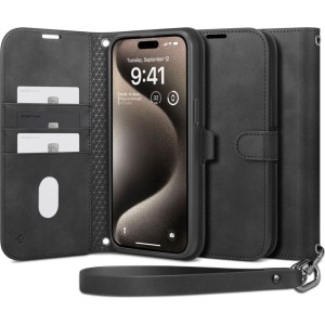 OUTLET: Etui Spigen Wallet S Pro do iPhone 15 Pro, czarne