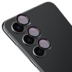 Szkło hartowane na aparat z aplikatorem Bizon Glass Snap Lens do Galaxy S23/S23 Plus, 1 zestaw, czarna ramka