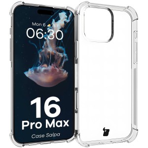 Elastyczne etui Bizon Case Salpa do iPhone 16 Pro Max, przezroczyste