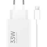 Ładowarka sieciowa Xiaomi Travel Charger 33W 1x USB-A + kabel USB-C 1 m, biała