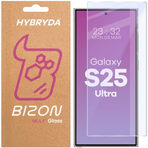 Elastyczne szkło hybrydowe Bizon Glass Mule do Galaxy S25 Ultra