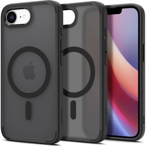 Etui Spigen Crystal Hybrid Mag do MagSafe do iPhone 17e / 16e, szaro-czarne