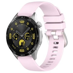 Pasek silikonowy do smartwatcha, Bizon Strap Watch Silicone Pro T, QuickRelease 18 mm, pudrowy róż