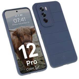 Pancerne etui Bizon Case Tur do Oppo Reno 12 Pro, granatowe