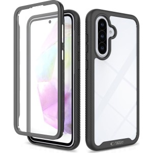 Etui z osłoną na ekran Tech-Protect Defense do Galaxy A36 / A56 5G, przezroczysto-czarne