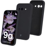 Silikonowe etui Bizon Soft Case do Google Pixel 9a, czarne