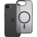 Etui 3mk Frosty MagCase do MagSafe do iPhone 17e / 16e, półprzezroczyste z czarnym