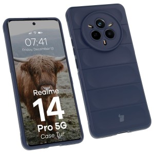 Pancerne etui Bizon Case Tur do Realme 14 Pro 5G, granatowe