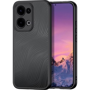 Etui Dux Ducis AIMO do Oppo Reno13, przezroczyste z czarną ramką