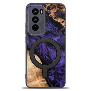 Drewniane etui do Oppo Reno 12 Pro, Bewood Unique Violet do MagSafe