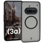 Etui z pierścieniem magnetycznym Bizon Case MatteO do Nothing Phone (3a), przydymione-czarne