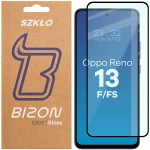 Szkło hartowane Bizon Glass Edge do Oppo Reno13 F / FS, czarna ramka