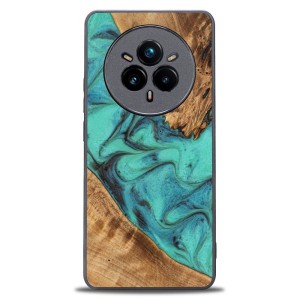 Drewniane etui do Realme 14 Pro 5G, Bewood Unique Turquoise