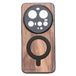 Drewniane etui do Xiaomi 15 Ultra, Bewood Orzech Amerykański MagSafe