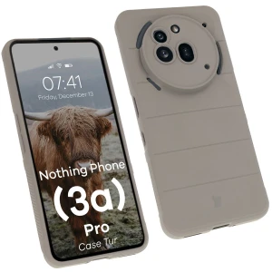 Pancerne etui Bizon Case Tur do Nothing Phone (3a) Pro, jasnoszare