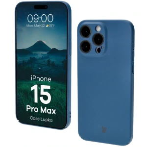 Etui Bizon Case Łupka do iPhone 15 Pro Max, niebieskie