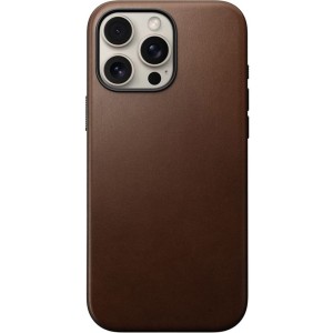 Skórzane etui Nomad Modern Leather do MagSafe, do iPhone 16 Pro Max, ciemnobrązowe