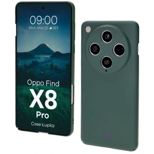 Etui Bizon Case Łupka do Oppo Find X8 Pro, zielone