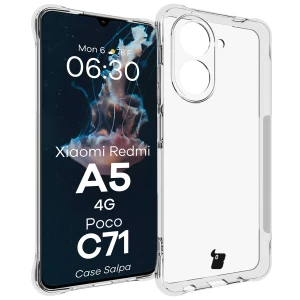 Elastyczne etui Bizon Case Salpa do Xiaomi Redmi A5 4G / POCO C71 4G, przezroczyste