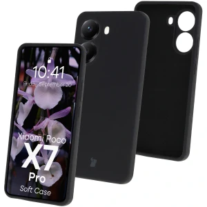 Silikonowe etui Bizon Soft Case do Xiaomi POCO X7 Pro, czarne