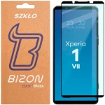 Szkło hartowane Bizon Glass Edge do Xperia 1 VII, czarna ramka