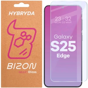Elastyczne szkło hybrydowe Bizon Hybrid Mule do Galaxy S25 Edge
