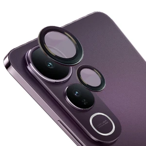 Szkło na aparat Bizon Glass Snap Lens do Vivo V50 Lite 4G/5G, 1 zestaw, czarna ramka