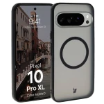 Etui z pierścieniem magnetycznym Bizon Case MatteO do Pixel 10 Pro XL, przydymione-czarne