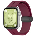 Silikonowy pasek Bizon Strap Watch Silicone L do Huawei Watch Fit  5/5 Pro/4 Pro/Fit 4/Fit 3, burgundowy
