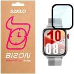 Szkło hybrydowe Bizon Glass Watch Edge Hybrid dla Huawei Watch Fit 4, czarne