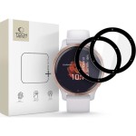 Szkło hybrydowe Tech-Protect Glass Flex+ do Garmin Venu 2s, 2 sztuki, przezroczyste z czarną ramką