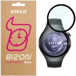 Szkło hybrydowe Bizon Watch Glass Edge Hybrid dla Huawei Watch 5 46 mm, czarne