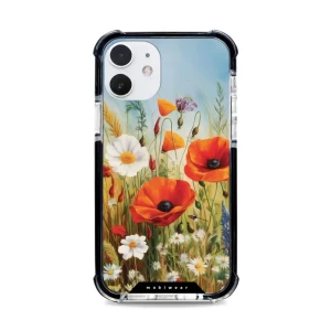 Etui ochronne do iPhone 12 do MagSafe, Mobiwear Elite Bumper, łąkowe kwiaty