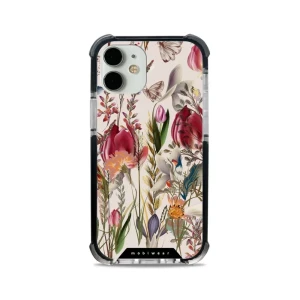 Etui ochronne do iPhone 12 Mini do MagSafe, Mobiwear Elite Bumper, bukiet kwiatów