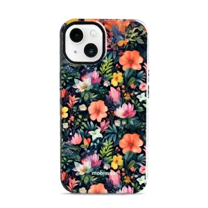 Etui ochronne do iPhone 13, Mobiwear Elite Pro, kolorowo-kwieciste