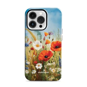 Etui ochronne do iPhone 13 Pro, Mobiwear Elite Pro, łąkowe kwiaty