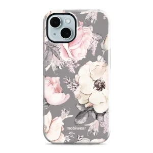 Etui ochronne do iPhone 14, Mobiwear Elite Pro, różowo-kwieciste