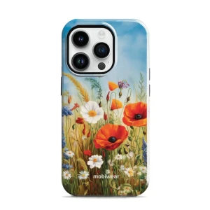 Etui ochronne do iPhone 14 Pro, Mobiwear Elite Pro, łąkowe kwiaty