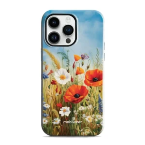 Etui ochronne do iPhone 14 Pro Max, Mobiwear Elite Pro, łąkowe kwiaty