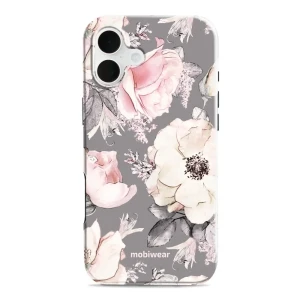 Etui ochronne do iPhone 16 Plus, Mobiwear Elite Pro, różowo-kwieciste