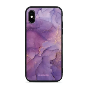 Etui ochronne do iPhone Xs, Mobiwear Glossy Case, fioletowe